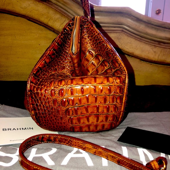 🌺Brand New🌺 BRAMIN Faye Toasted Almond Melbourne Satchel - Picture 5 of 10